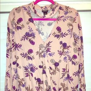Torrid floral print blouse